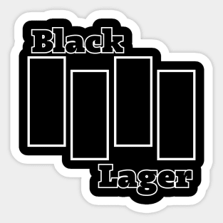 Black Lager Sticker